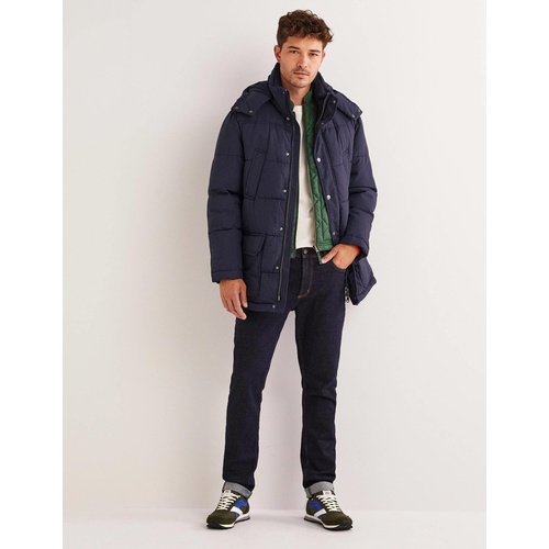 보덴 Boden Showerproof Padded Parka - Navy