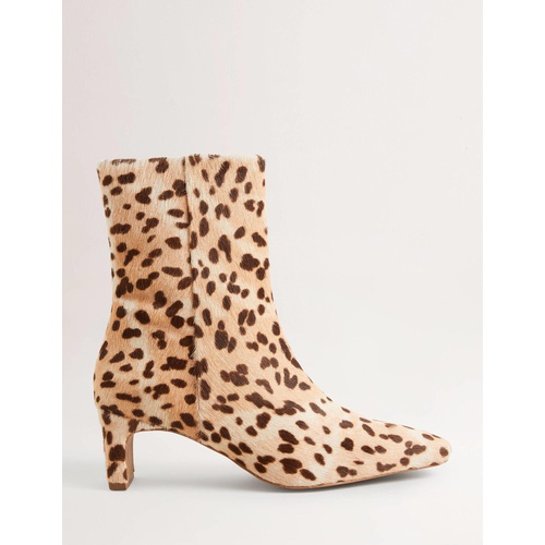 보덴 Boden Straight Ankle Boots - Natural Leopard