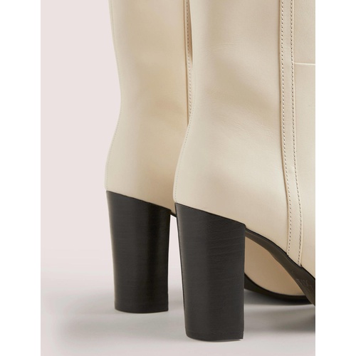 보덴 Boden Leather Ankle Boots - Off White