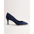 Boden Classic Suede Heels - Navy