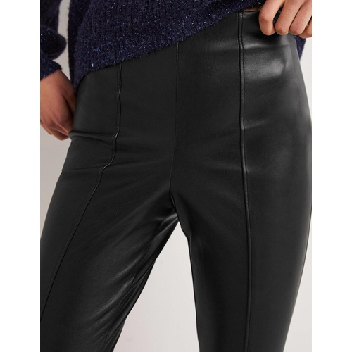 보덴 Boden Faux Leather Legging - Black Faux Leather