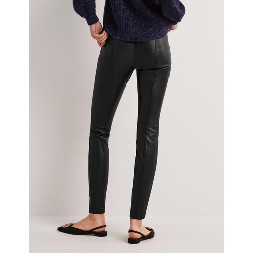 보덴 Boden Faux Leather Legging - Black Faux Leather