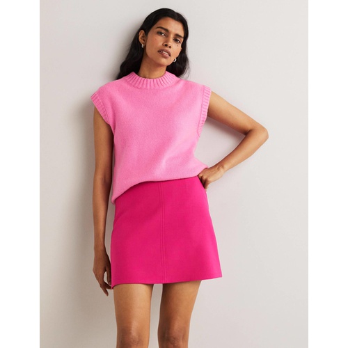 보덴 Boden A-line Wool Blend Mini Skirt - Pink