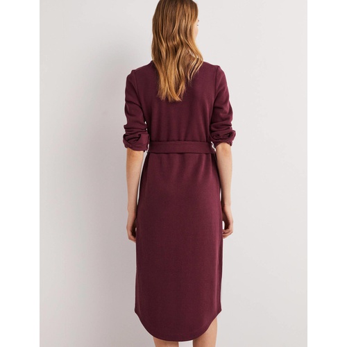 보덴 Boden Column Jersey Midi Dress - Mulled Wine