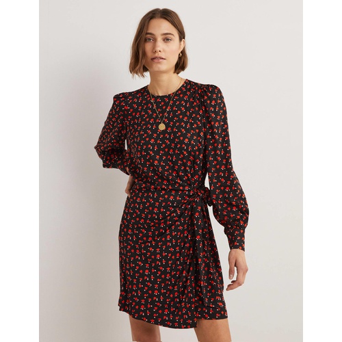 보덴 Boden Wrap Skirt Mini Dress - Rocket Red, Tulip Charm