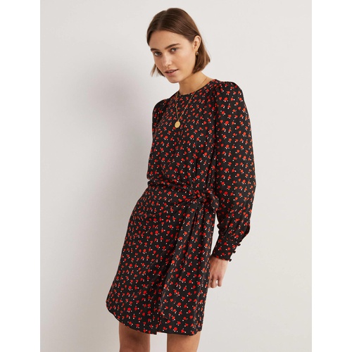 보덴 Boden Wrap Skirt Mini Dress - Rocket Red, Tulip Charm