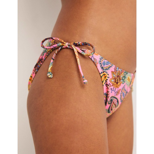 보덴 Boden String Bikini Bottoms - Cherry Blossom, Paisley Charm