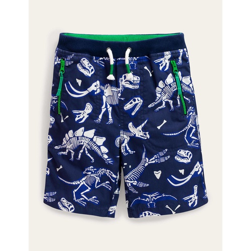 보덴 Boden Adventure Shorts - Starboard Blue Dino Skeletons