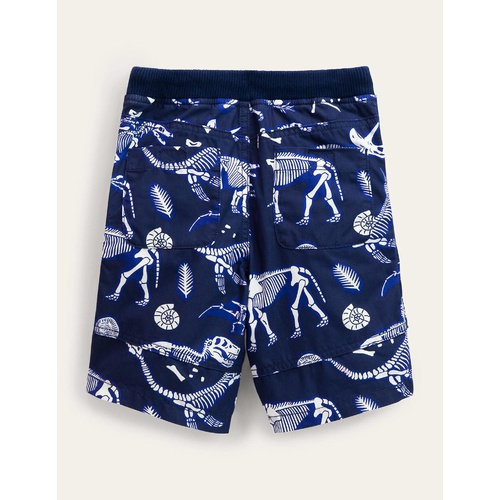 보덴 Boden Adventure Shorts - Starboard Blue Dino Skeletons