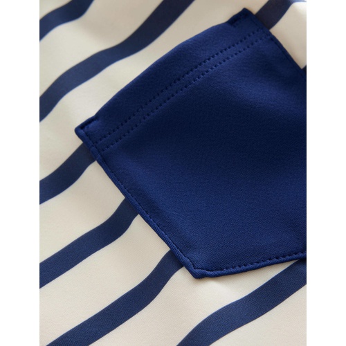 보덴 Boden Rash Guard - College Navy, Ivory Stripe