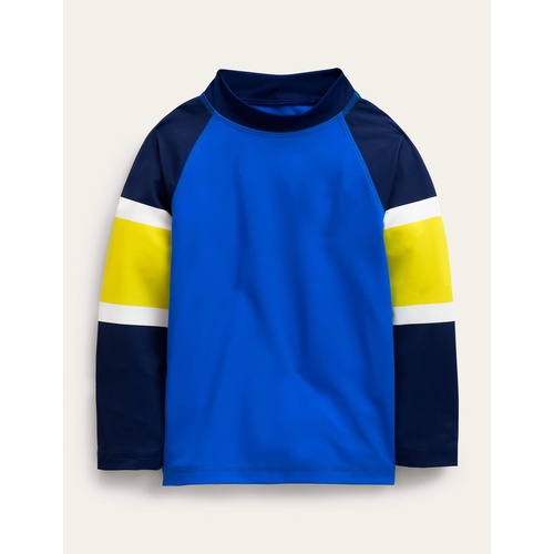 보덴 Boden Rash Guard - Blue Colourblock