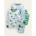 Boden Snug Twin Pack Long Pajamas - Surf Frog