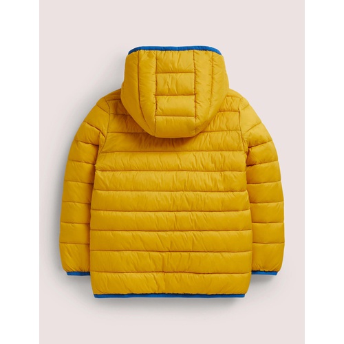 보덴 Boden Cosy Pack-away Padded Jacket - Honeycomb Yellow