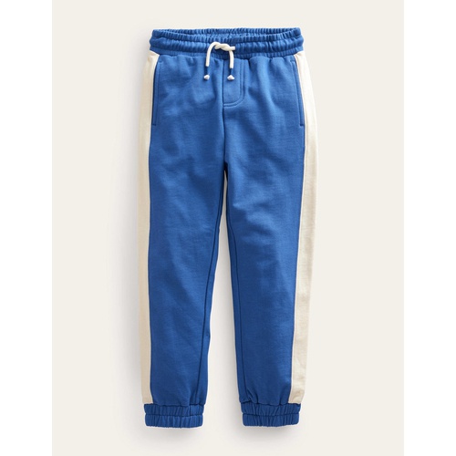 보덴 Boden Side Panel Texture Joggers - Bluing Blue