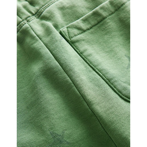 보덴 Boden Printed Garment Dye Joggers - Safari Green Scribble Star