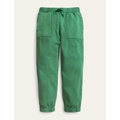 Boden Garment Dye Track Joggers - Deep Grass Green