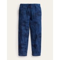 Boden Printed Garment Dye Joggers - Indigo Camo