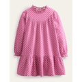 Boden Lightweight Sweat Dress - Sweet William Pink Flower