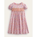 Boden Nostalgic Smocked Dress - Bright Petal Floral