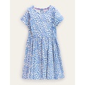 Boden Frilly Twirly Dress - Penzance Blue Hearts