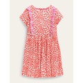 Boden Frilly Twirly Dress - Strawberry Tart Red Hearts