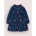 Boden Lightweight Sweat Dress - College Navy Star Floral