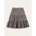 Boden Three Tiered Midi Skirt - Leopard