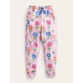 Boden Printed Joggers - Winsome Pink Flowers