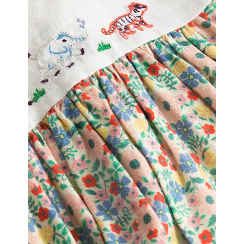 보덴 Boden Embroidered Collared Dress - Vanilla Pod Floral