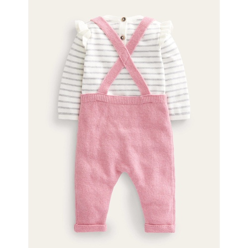 보덴 Boden Knitted Dungaree Set - Almond Pink