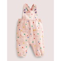 Boden Jersey Dungaree - Pink Marl Painted Spot