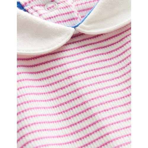 보덴 Boden Ribbed Body - Ivory/Pink