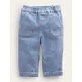 Boden Woven Bottoms - Penzance Blue/ Ivory