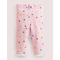 Boden Ruffle Leggings - Pink Marl Painted Spot