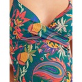 Boden Twist Support Swimsuit - Emerald, Paradise Paisley