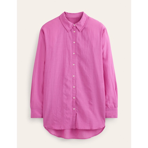 보덴 Boden Holiday Longerline Shirt - Rose Violet