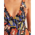 Boden Underwire Voop Swimsuit - Nero, Chrysanthemum