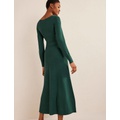 Boden Sweetheart Midi Dress - Emerald Night