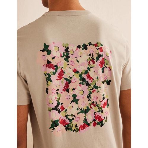 보덴 Boden Graphic T-shirt - Stone Floral
