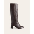 Boden Block Heel Knee High Boots - Chocolate