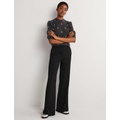 Boden WIDE LEG FLARE TROUSER - Black