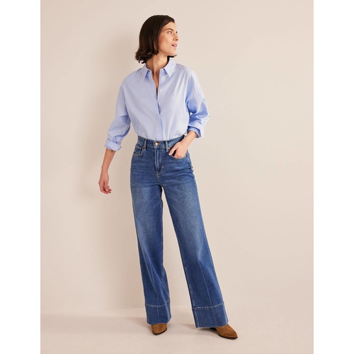 보덴 Boden Full Length Straight Jeans - Mid Vintage