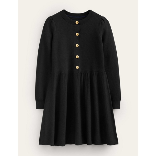 보덴 Boden Mini Button Detail Dress - Black