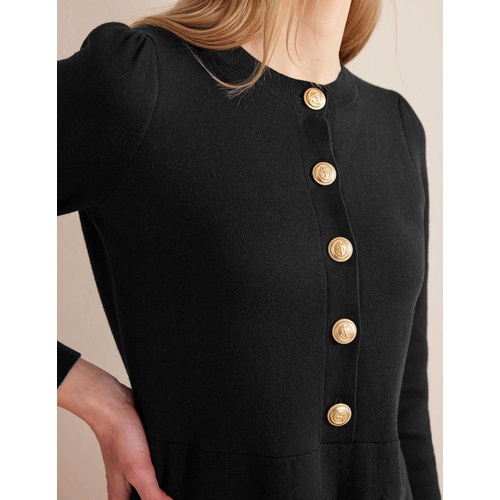 보덴 Boden Mini Button Detail Dress - Black