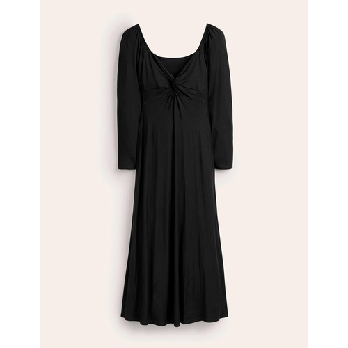 보덴 Boden Sweetheart Jersey Midi Dress - Black