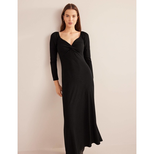 보덴 Boden Sweetheart Jersey Midi Dress - Black