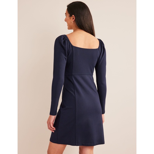 보덴 Boden Square Neck Mini Jersey Dress - Navy