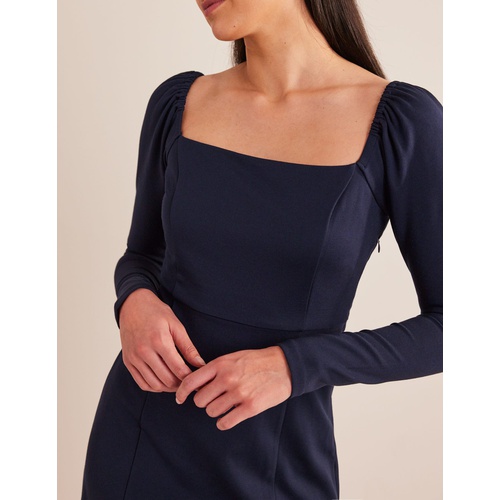 보덴 Boden Square Neck Mini Jersey Dress - Navy