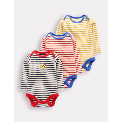 보덴 Boden 3 Pack Ribbed Bodies
