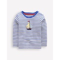 Boden Long Sleeve Applique T-shirt